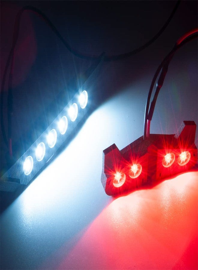 موهيرو طقم مصابيح أمامية وخلفية LED من MOHERO RC، مصابيح أمامية وخلفية، لسيارات TRX 1/10 Slash 4X4 VXL و Slash 2WD XL-5، قطع غيار مُحسّنة لسيارات السباق القصيرة - Image 5
